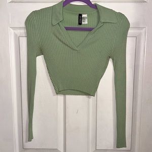 H&m long sleeve crop top